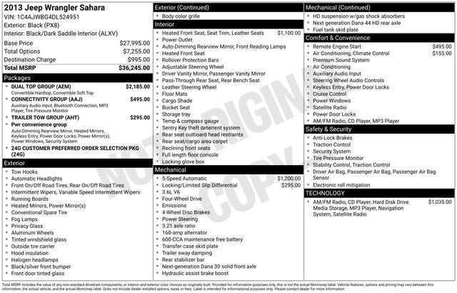 2013 Jeep Wrangler Sahara