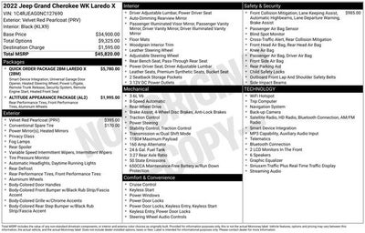 2022 Jeep Grand Cherokee WK Laredo X 4x2