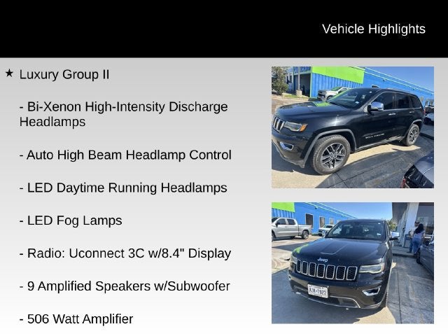 2017 Jeep Grand Cherokee Limited 4x2