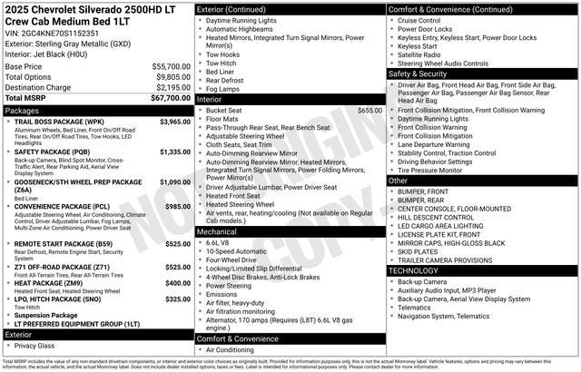 2025 Chevrolet Silverado 2500 HD LT
