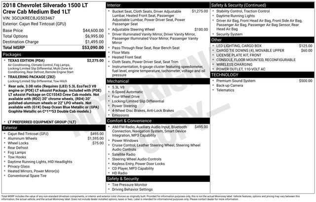 2018 Chevrolet Silverado 1500 LT