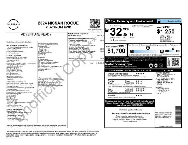 2024 Nissan Rogue Platinum FWD