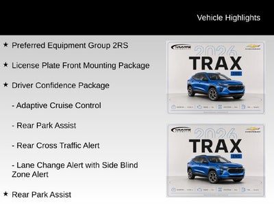 2026 Chevrolet Trax 2RS