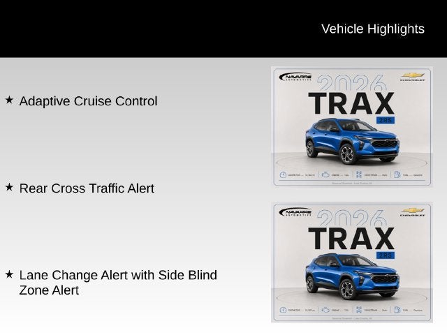 2026 Chevrolet Trax 2RS