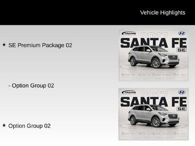 2017 Hyundai Santa Fe SE
