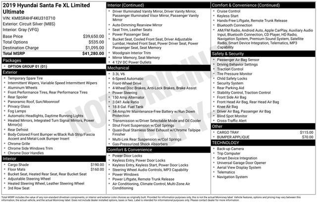 2019 Hyundai Santa Fe XL Limited Ultimate