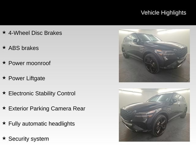 2026 Genesis GV80 3.5T Prestige Black AWD