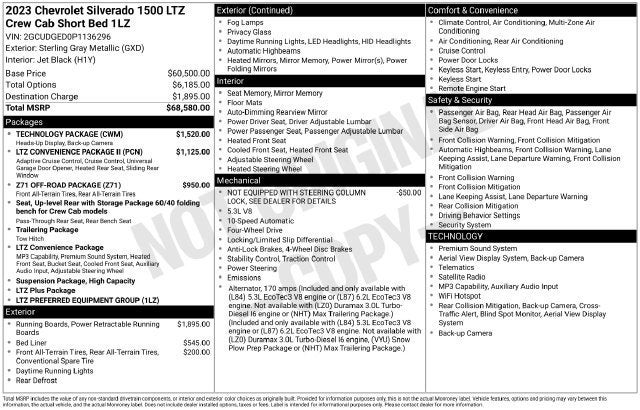2023 Chevrolet Silverado 1500 LTZ