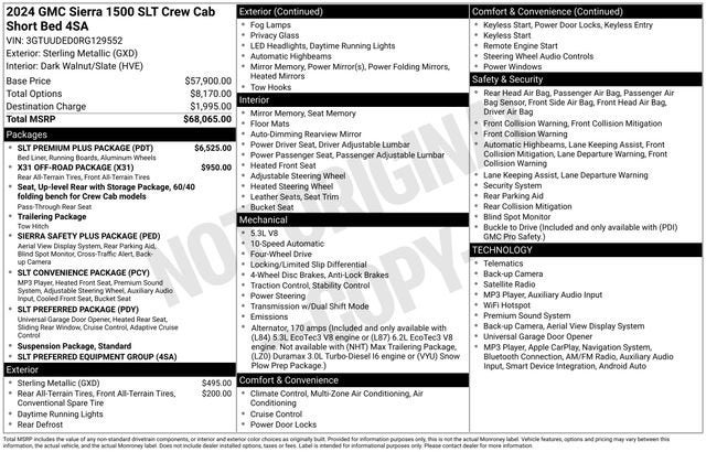 2024 GMC Sierra 1500 SLT