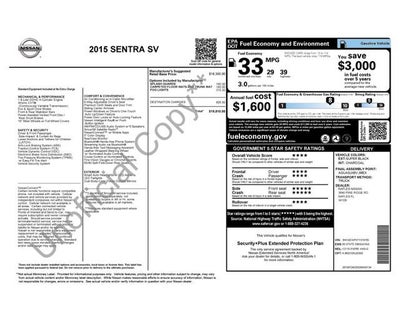 2015 Nissan Sentra SV