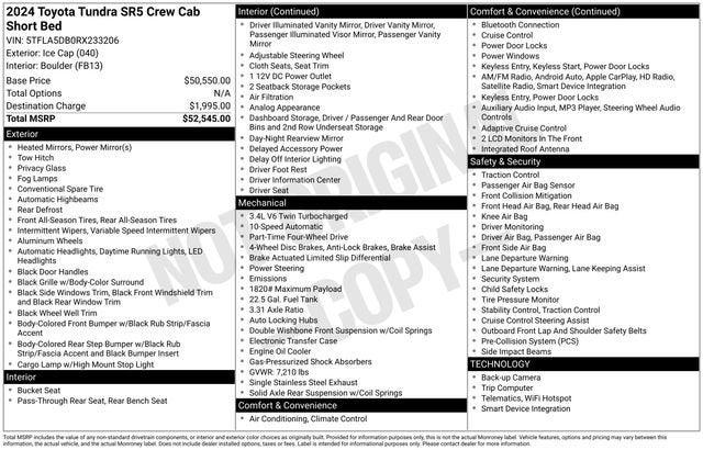 2024 Toyota Tundra 4WD SR5