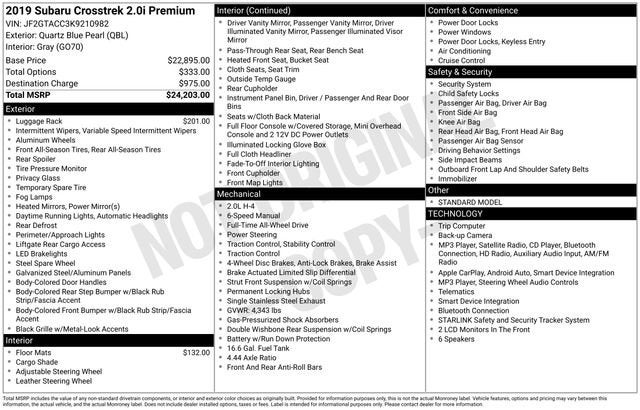 2019 Subaru Crosstrek Premium