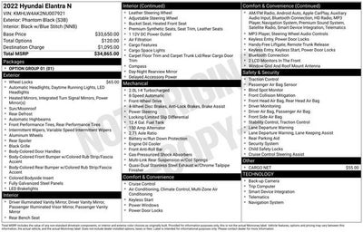 2022 Hyundai Elantra N 4DR DCT