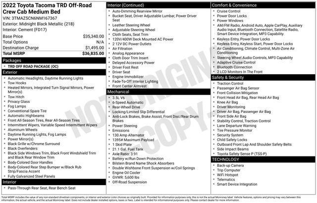 2022 Toyota Tacoma 2WD SR5