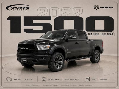 2022 RAM 1500 Big Horn Crew Cab 4x4 5'7' Box