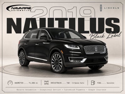2019 Lincoln Nautilus Black Label