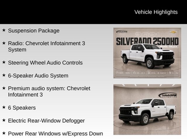2021 Chevrolet Silverado 2500HD Work Truck