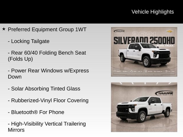 2021 Chevrolet Silverado 2500HD Work Truck