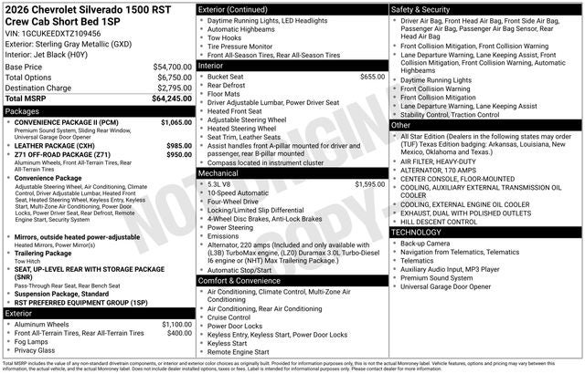 2026 Chevrolet Silverado 1500 RST