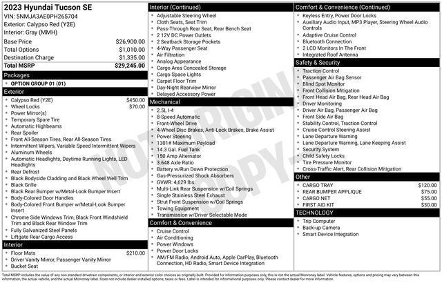 2023 Hyundai Tucson SE