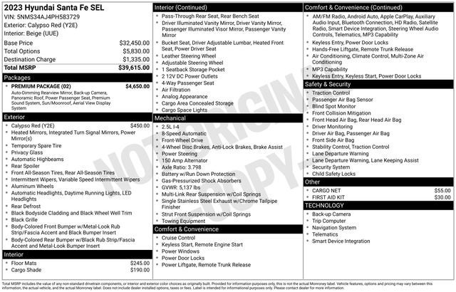 2023 Hyundai Santa Fe SEL