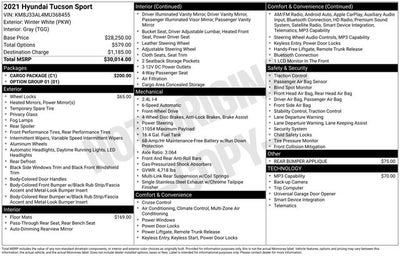 2021 Hyundai Tucson Sport