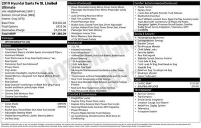 2019 Hyundai Santa Fe XL Limited