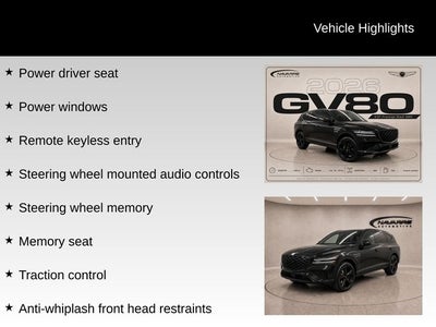 2026 Genesis GV80 3.5T Prestige Black