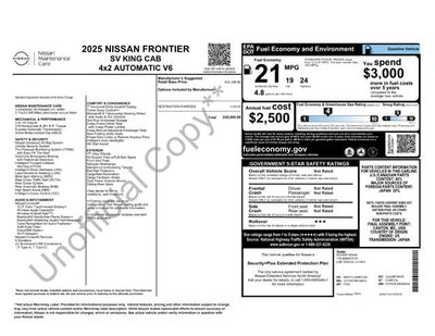 2025 Nissan Frontier SV