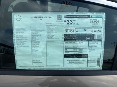 2026 Nissan Sentra SV
