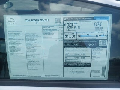 2026 Nissan Sentra SR