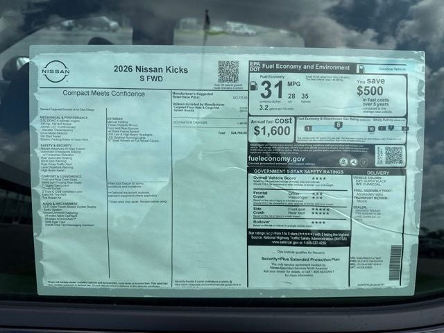 2026 Nissan Kicks S