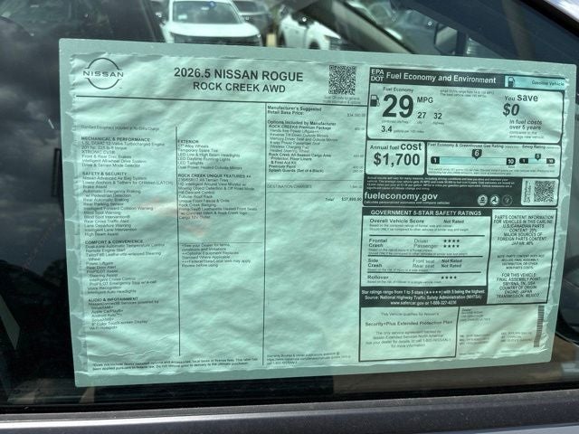 2026 Nissan Rogue Rock Creek