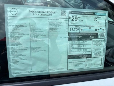 2026 Nissan Rogue Rock Creek