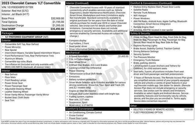 2023 Chevrolet Camaro 1LT