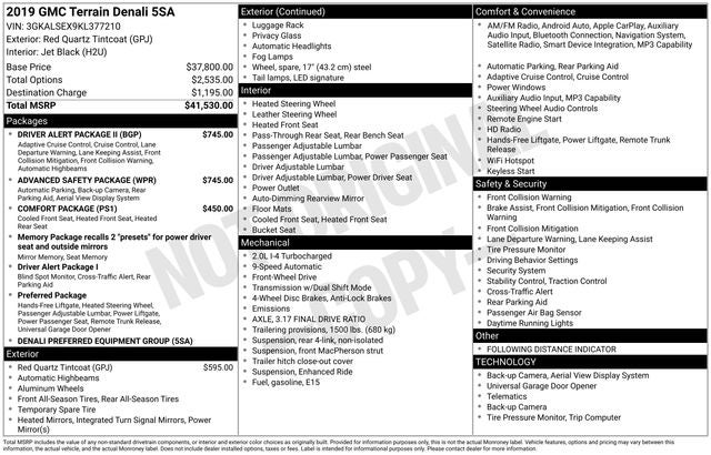 2019 GMC Terrain Denali